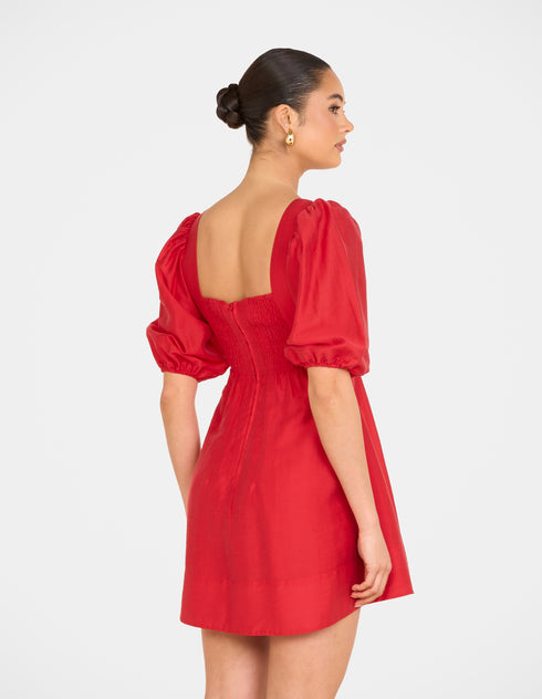 Cade Puff Sleeve Mini Dress